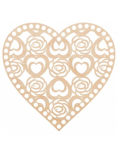 Baza do szydełkowania - Serce - WZ32-...