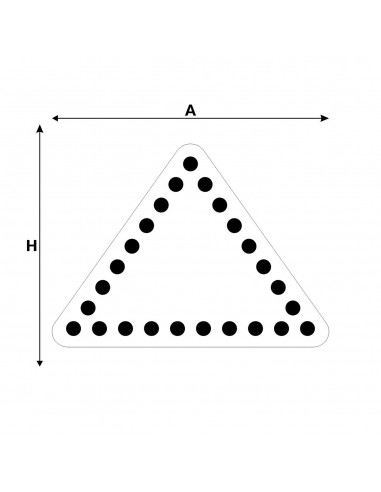 Baza do szydełkowania - pełna - trójkąt